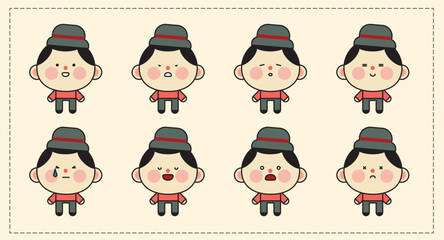 the character cute of human society mini