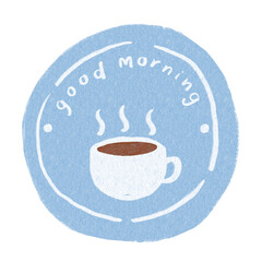 Morning Coffee Doodle Hand drawn decorative illustration