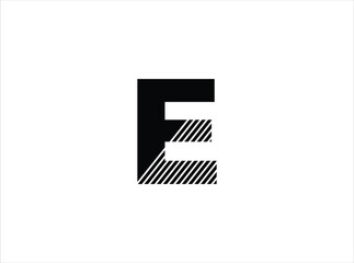 Letter E - vector logo concept illustration. Letter E logotype. Abstract logo. Vector logo template. Design element, Vector Illustration Of Abstract Icons Based On The Letter E .