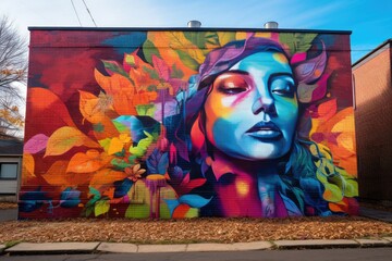 Colorful Urban Artistry - AI Generated