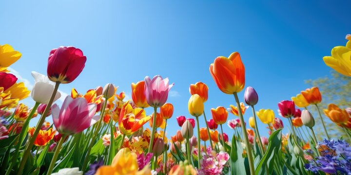 Spring Tulip Bloom - AI Generated