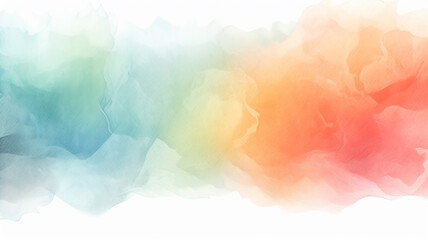multi-colored watercolor summer delicate paint background. generative Ai