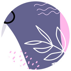 Pastel Purple Pink Abstract Circle Background