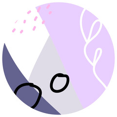 Pastel Purple Pink Abstract Circle Background