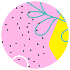 Pastel Purple Pink Abstract Circle Background