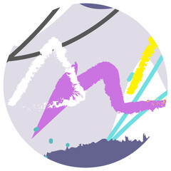 Pastel Purple Pink Abstract Circle Background