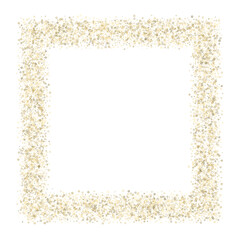 Gold Glitter Stars. Luxury Shiny Confetti.