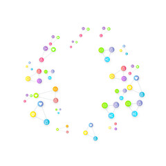 Social media marketing icons internet tags target