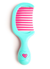 Cute hair comb isolated on white background. Children's Day celebration