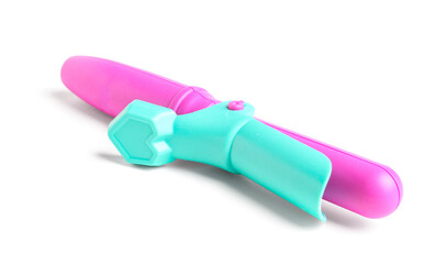 Curling iron for baby isolated on white background. Children's Day celebration