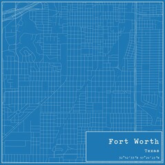 Blueprint City Map Fort Worth