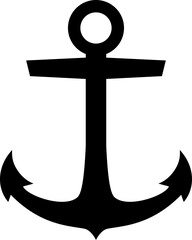 Illustration of vintage anchor isolated on white background. Nautical anchor