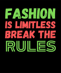 Fashion Clothing Typography T shirt Design