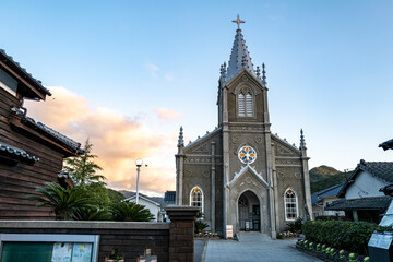 崎津教会と集落