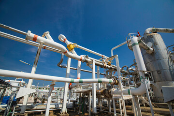 Pipeline elbow refinery plant steam vessel and column tank oil of Petrochemistry