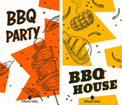 Bbq party, more information on website banner