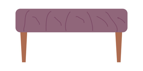 Upholstered furniture for the house, a banquette. Banner design, flyers. Vector flat illustration...