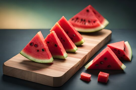 slice of watermelon on a plate