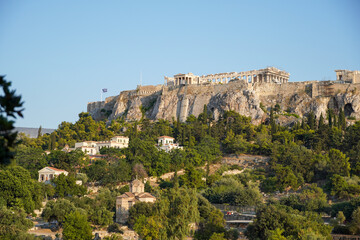 Fototapeta na wymiar Acropolis landscape view, Athens, Greece