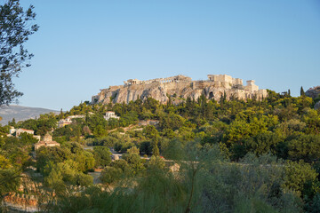Fototapeta na wymiar Acropolis landscape view, Athens, Greece