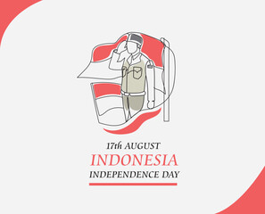 Indonesia independence day poster
