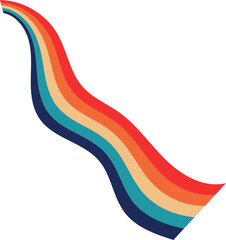 retro rainbow vector