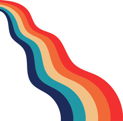 retro rainbow vector