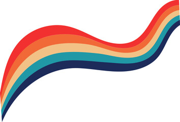 retro rainbow vector © zunisa