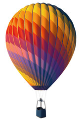 Isolate 3d rendering of a hot air balloon