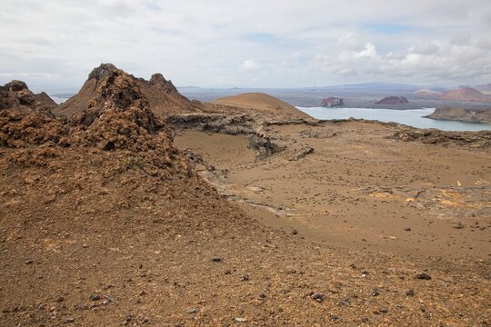 Volcanic landscape in Galapagos Islands