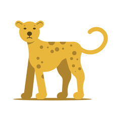 Fototapeta premium Cheetah icon. Flat illustration of cheetah vector