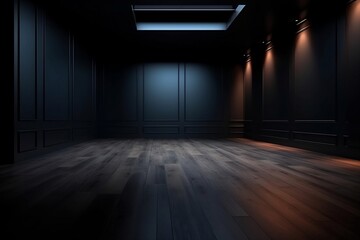 Empty dark room.
