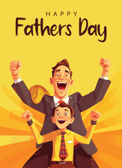 Vector Illustration of Father's Day Celebration