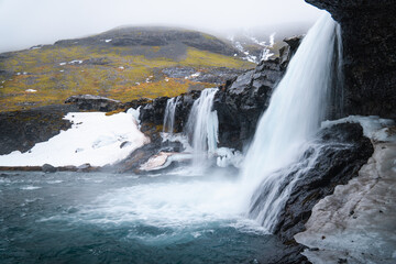 Fototapeta premium waterfall in the mountains