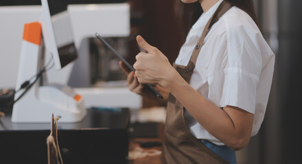 Barista Prepare Coffee Working Order Concept