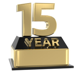 Top Gold And ANNIVERSAYR 3d render