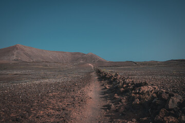 Footpath to the Tinaguache mountain, Lanzarote