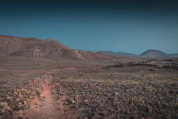 Footpath to the Tinaguache mountain, Lanzarote