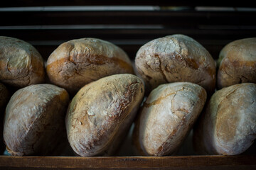 Bread loaves from a traditional bakery in Galicia, north of Spain
