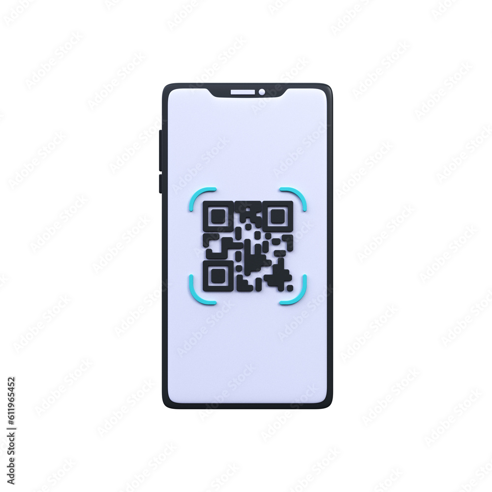 Poster qr code for payment. qr code scan to smartphone