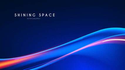 Motion light effect. Shining magic background and liquid speed light