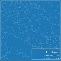 Blueprint US city map of Purlear, North Carolina. © Rezona