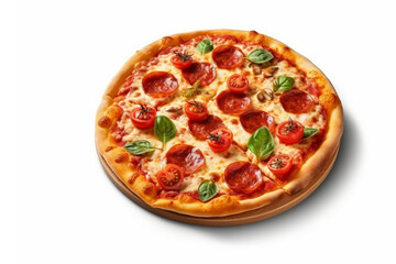 Pizza isolated on white background