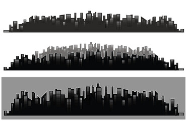 Modern City Skyline Vector illustration - 611973019