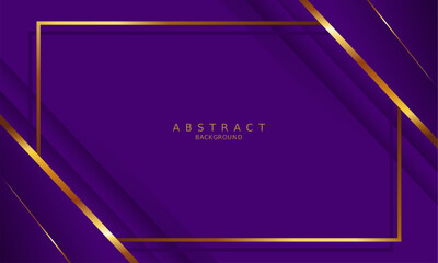 luxury premium purple background and gold line