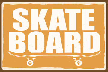skateboard poster design for print © raul valeska
