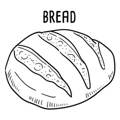 Bread. vector hand drawn illustration