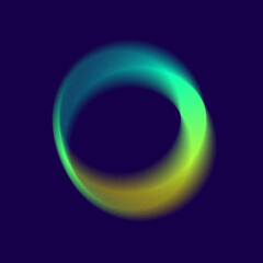 Round Abstract Gradient Mesh Colorful Vector