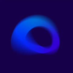 Round Circular Abstract Gradient Mesh Colorful Vector