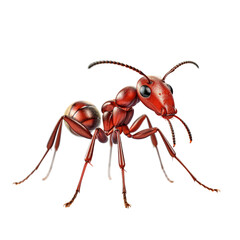 3D Ant Side View, Generative AI